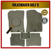 Комплект EVA ЭВА ковриков на Volkswagen GOLF 6 2008-2012