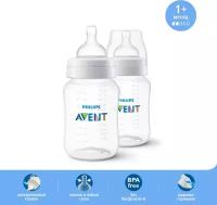 Philips AVENT Бутылочка для кормления Anti-colic SCF813/27, 260 мл, 2 шт., с 1 месяцев