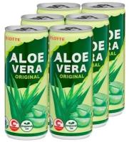Освежающий напиток Aloe Vera (Алоэ-Вера) Оригинал (Lotte) 0,24 ж/б х30
