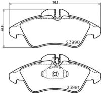 Колодки Тормозные Дисковые Mercedes-Benz Sprinter 2-T Bus (901, 902), Sprinter 2-T Van (901, 902), Sprinter 2-T Platform/Chas