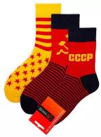 Набор носков с ярким принтом 3 пары 39-41 с СССР