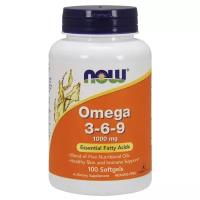 NOW Omega 3-6-9 1000 mg (100 софтгелей)