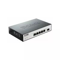 D-Link SMB Сетевое оборудование D-Link DGS-1100-06/ME/A1B Настраиваемый коммутатор 2 уровня с 5 портами 10/100/1000Base-T и 1 портом 100/1000Base-X SFP