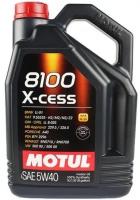 Моторное масло Motul 8100 X-cess 5W-40 синтетическое 5 л