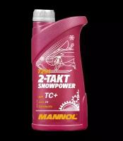 Синтетическое моторное масло Mannol 2-Takt Snowpower, 1 л