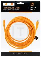 Tether Tools Кабель Tether Tools TetherPro USB-C to 2.0 Micro-B 5-Pin 4.6m Orange (CUC2515-ORG)