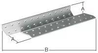 Держатель балки левый 40x210 мм DB L белый цинк STARFIX (SMP-17313-1)