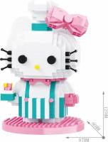 Конструктор 3D из миниблоков Balody LP Hello Kitty Котенок-повар 810 элементов - BA210547