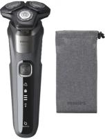 Электробритва Philips Умная электробритва для сухого и влажного бритья Philips Series 5000 SkinIQ S5587/10, серый