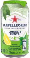 Напиток Sanpellegrino Limone & Menta (Лимон & Мята) сильногазированный