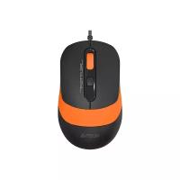 Мышь A4Tech Fstyler FM10S, черный/оранжевый (fm10s usb orange)