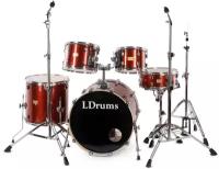 LDrums 5001012 Барабанная установка, красная