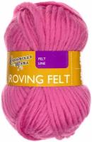 Пряжа Roving felt (Валя) 100% шерсть 50м/50гр (180 василек)