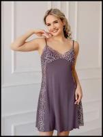 Сорочка Текстильный Край, размер 46, фиолетовый