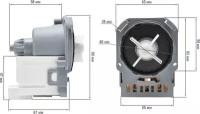 Помпа (сливной насос) Askoll 30W для стиральной машины AEG, Electrolux, Zanussi, PMP003UN