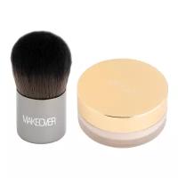 Рассыпчатая пудра с кисточкой Кабуки LOOSE POWDER FOUNDATION WITH MINI KABUKI BRUSH (Pure natural)