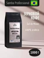Кофе в зернах SAMBA Cafe Brasil Professional PRO Blend №5 Суль-де-Минас, арабика, 1000 гр