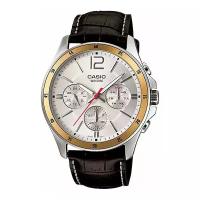 Наручные часы CASIO Collection MTP-1374L-7A, золотой, коричневый