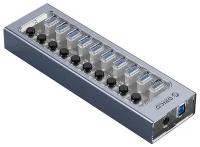 USB-концентратор ORICO AT2U3-10AB, разъемов: 10