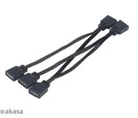 Разветвитель Akasa RGB LED splitter cable 4x10 см 1 to 4 Device (AK-CBLD05-40BK)