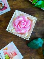 Роза в подарочной коробочке / мыло ручной работы / Пенно-мыльная обитель
