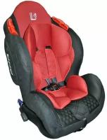 Автокресло группа 1/2/3 (9-36 кг) Little King BQ-02 IsoFix красный-велюр