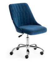 Кресло компьютерное Tetchair SWAN флок синий