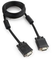 VGA кабель Cablexpert CC-PPVGA-6B, 1.8 м, 15M/15M, черный, ферритовые кольца