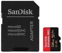 Карта памяти SanDisk Extreme Pro microSDXC 128GB UHS-I A2 V30 U3 R200/W90MB/s (SDSQXCD-128G-GN6MA)