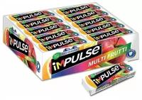 «Impulse», жевательная резинка со вкусом Multi-Frutti, без сахара, 14 г (упаковка 30 шт.)