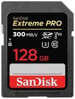 Карта памяти Secure Digital 128 GB Sandisk SDXC Class 10 Extreme Pro 300MB/s UHS-II [SDSDXDK-128G-GN4IN]