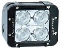 Фара светодиодная NANOLED 40W, 4 LED CREE X-ML, в два ряда, EURO, 116*100*93 мм