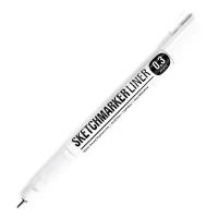 Ручка капиллярная (линер) Sketchmarker 0.3мм черный