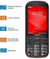 Мобильный телефон teXet TM-B409 черный-красный