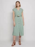 Платье-рубашка с ремнём, цвет Светло-зеленый, размер M 022218239483