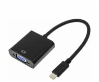 Переходник (адаптер) VGA-USB Type-C, черный