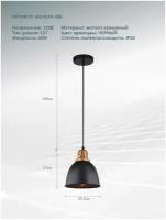 Светильник Arte Lamp Eurica A4245SP-1BK, E27