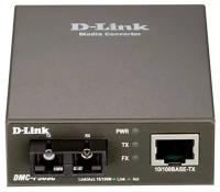 D-Link DMC-F30SC/B1A Медиаконвертер с 1 портом 10/100Base-TX и 1 портом 100Base-FX с разъемом SC для одномодового оптического кабеля (до 30 км)