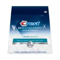 Crest отбеливающие полоски 3D White 1-Hour Express