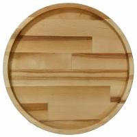 Тарелка деревянная для закусок и нарезки GUTER BAUM, 20х20х1,8 см, массив берёзы, 370696m, покрыта маслом