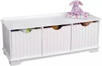 Стеллаж KidKraft Nantucket 96х37х39 см, 96х37х39 см, белый, 3 контейнера