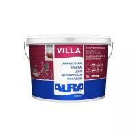 Краска акриловая Aura Luxpro Villa полуматовая белый 9 л 9 кг