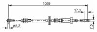 BOSCH 1987477114 Тормозной трос 1987477114