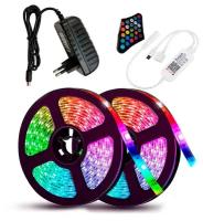 Светодиодная лента RGB Bluetooth 10 м 5050 SMD с управлением через приложение для телефона / Гибкая светодиодная LED лента на липучке