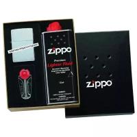 Подарочная коробка ZIPPO (кремни + топливо 125 мл + место для широкой зажигалки)