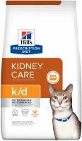 HILL'S PRESCRIPTION DIET K/D для взрослых кошек при заболеваниях почек и мочекаменной болезни (оксалаты, ураты) с курицей (1,5 кг)
