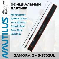 Удилище спиннинговое Gamora S 213см 0.5-7гр / спиннинг / ультралайт / удочка для рыбалки / микроджиг