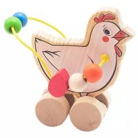 Каталка-игрушка Мир деревянных игрушек Курица (Д363)
