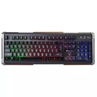 Клавиатура Oklick 717G BLACK DEATH черный/серый USB Multimedia Gamer LED