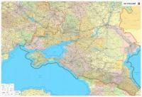 Настенная карта Юг России (новые границы) 150 х 220 см (на баннере)